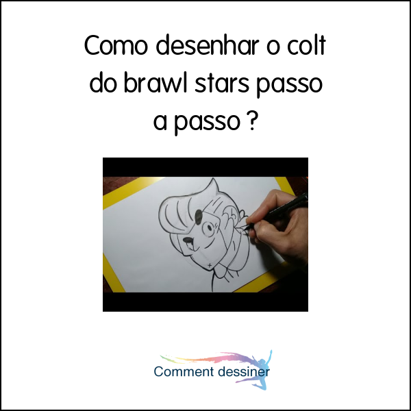 Como desenhar o colt do brawl stars passo a passo